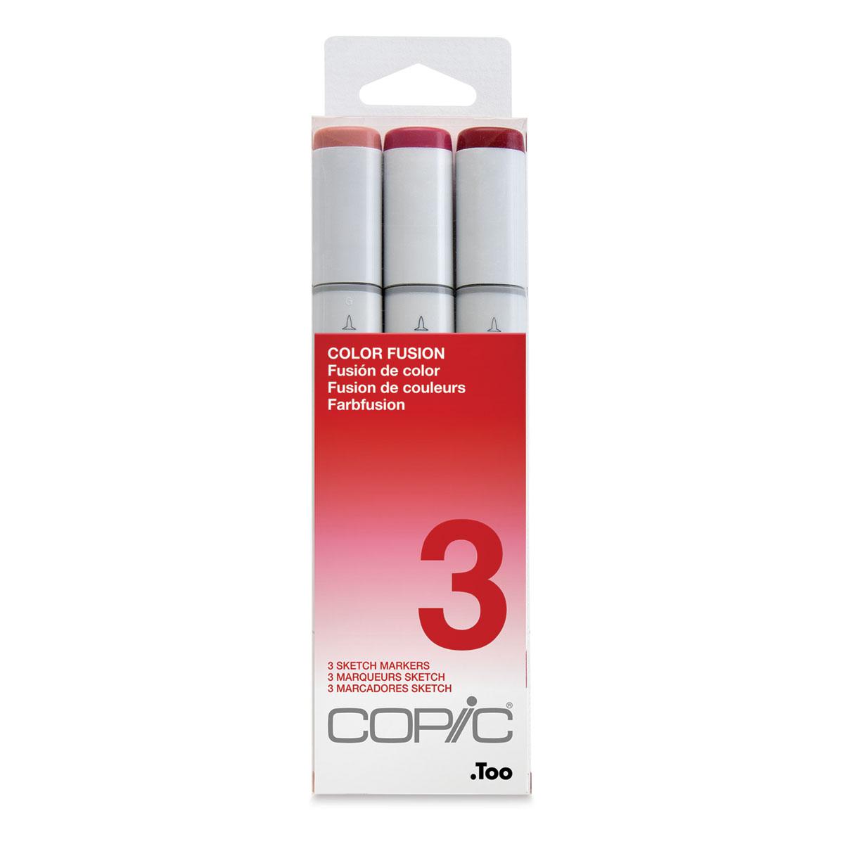 Copic Sketch Color Fusion Markers - Set 3 Reds, 3 pk