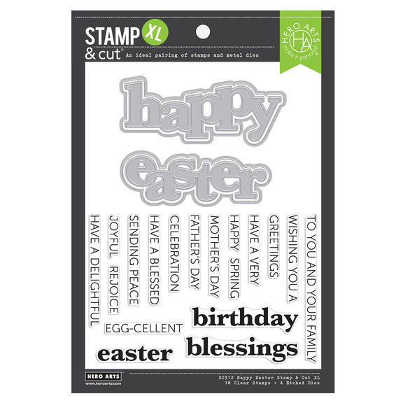 Hero Arts Stamp & Cut XL - Happy Easter