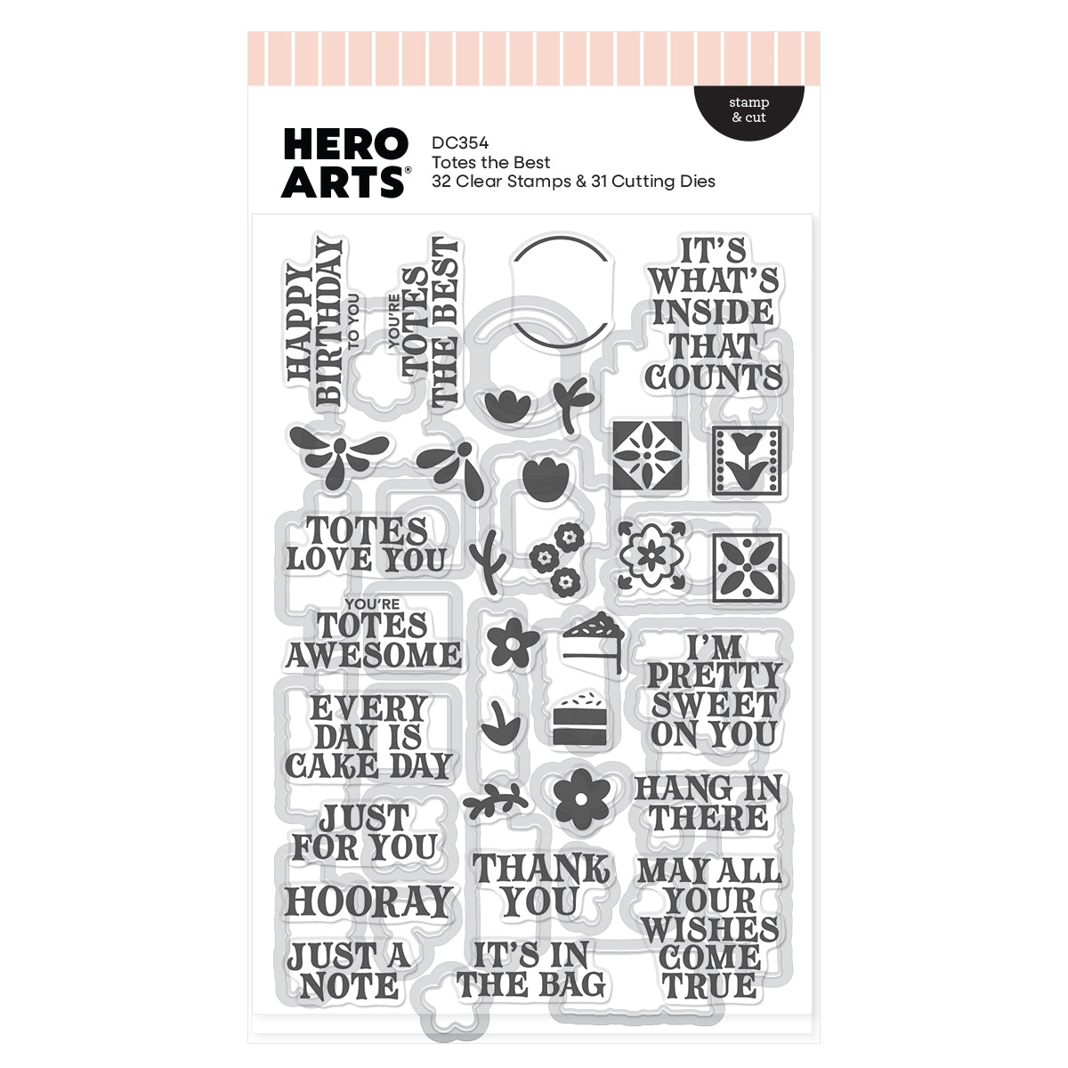 Hero Arts Stamp & Cut - Totes the Best
