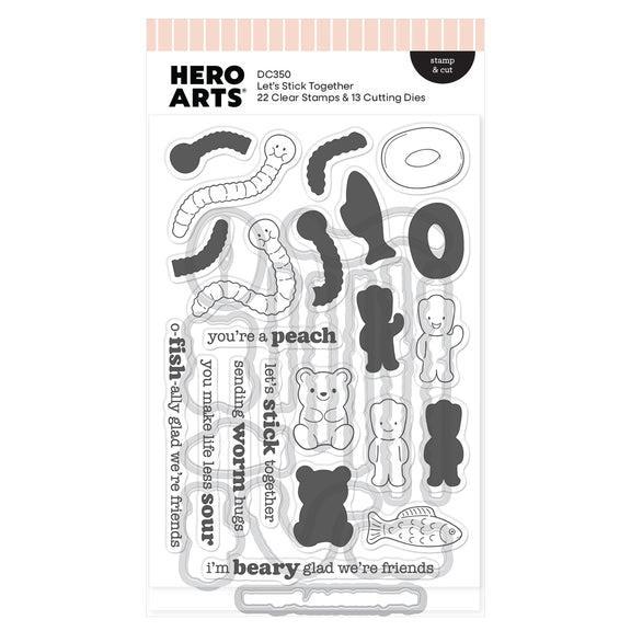 Hero Arts Stamp & Cut - Let's Stick Together
