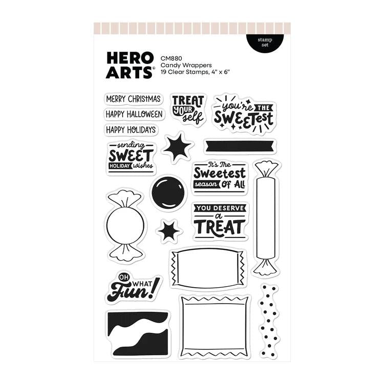 Hero Arts Clear Stamps - Candy Wrappers