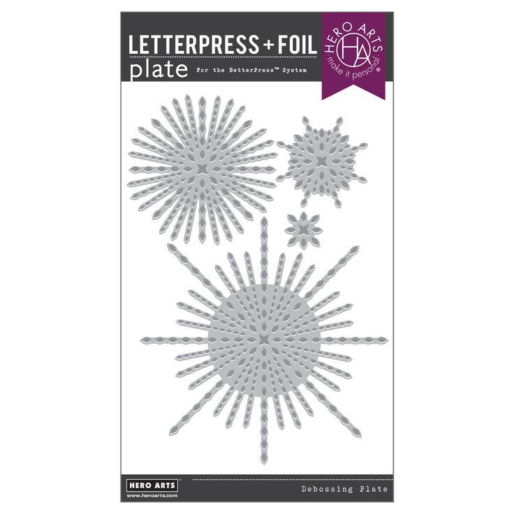 Hero Arts Letterpress + Foil Plate - Starbursts Set
