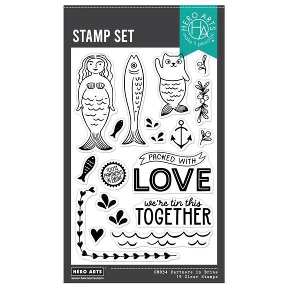 Hero Arts Clear Stamps - Partners In Brine