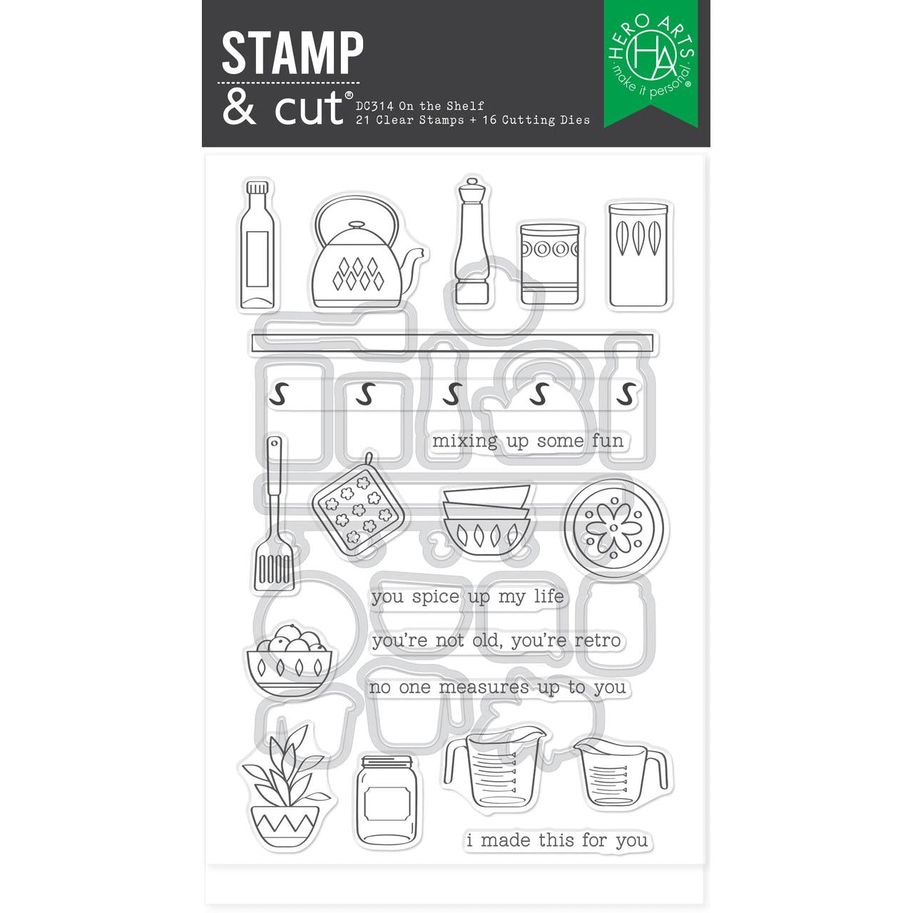 Hero Arts Stamp & Cut XL - On the Shelf