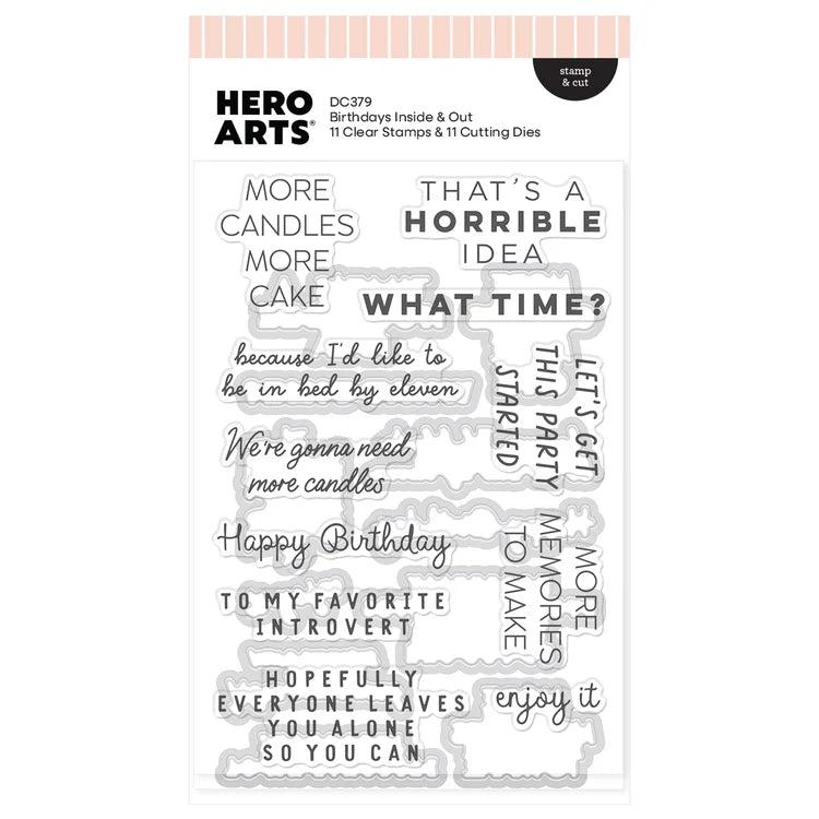Hero Arts Stamp & Cut - Birthdays Inside & Out