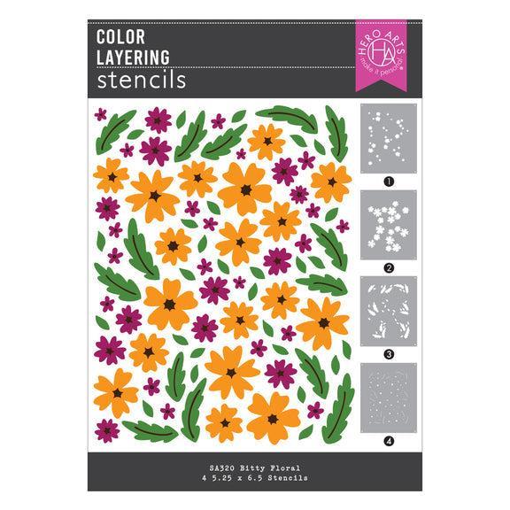 Hero Arts Stencils - Bitty Floral