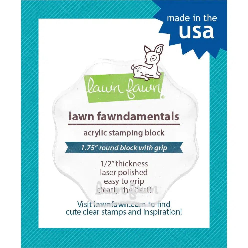 Lawn Fawn - Acrylic Block 1.75" Round with 8 Grips