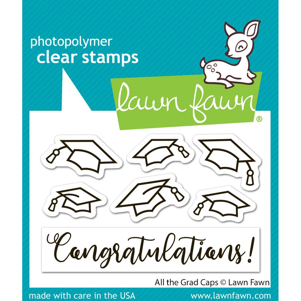 Lawn Fawn Clear Stamps - All The Grad Caps