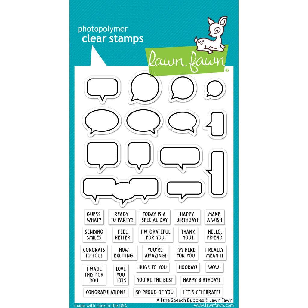 Lawn Fawn Clear Stamps - All The Speech Bubbles