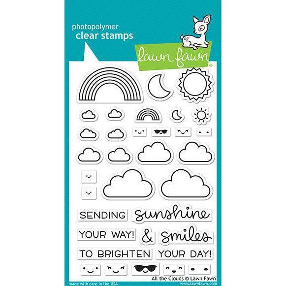 Lawn Fawn Clear Stamps - All the Clouds