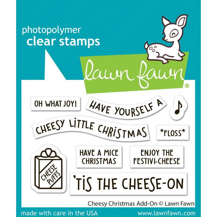 Lawn Fawn Clear Stamps - Cheesy Christmas Add-On