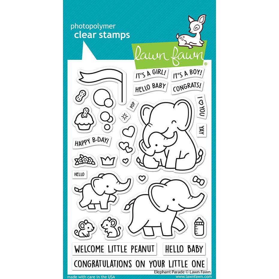 Lawn Fawn Clear Stamps - Elephant Parade