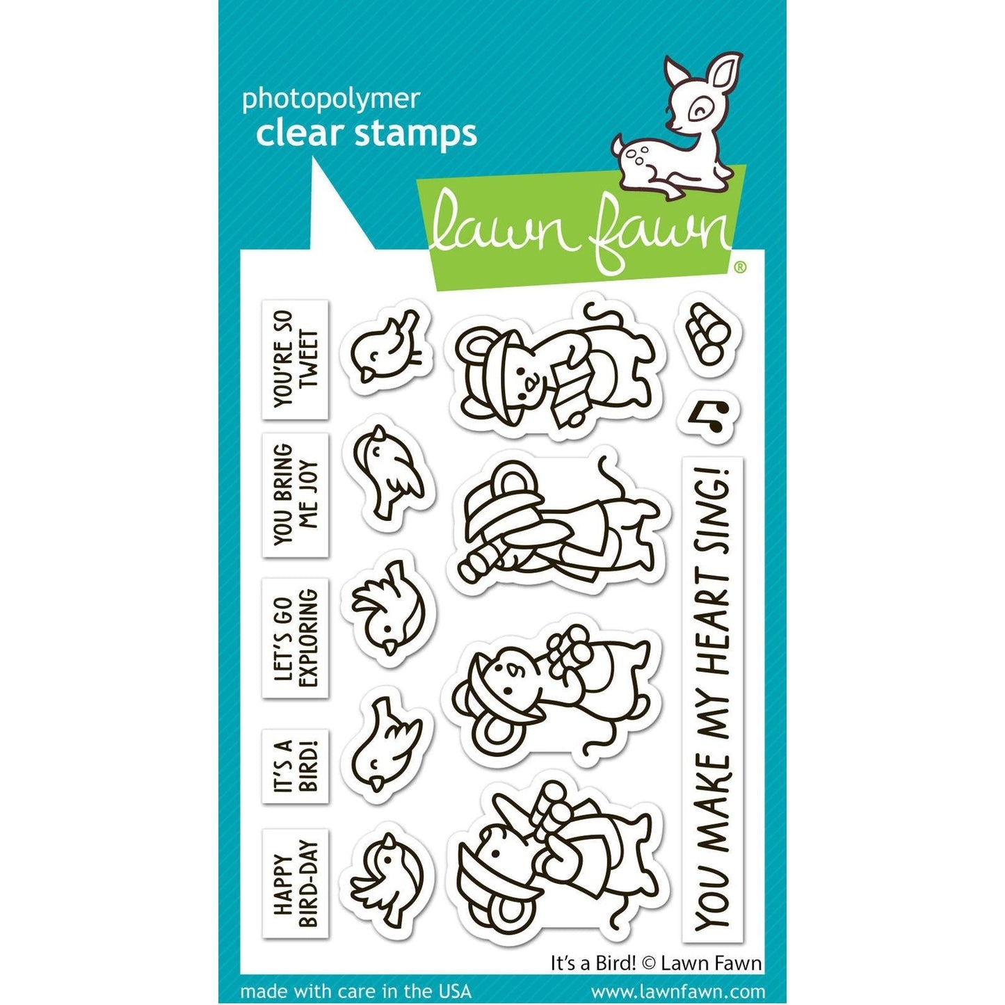 Lawn Fawn Clear Stamps - It's A Bird!