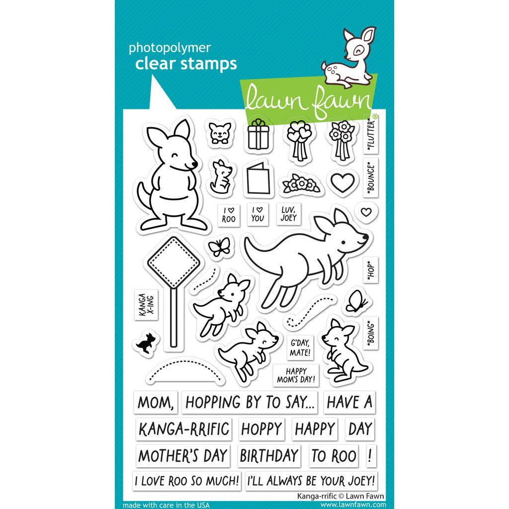 Lawn Fawn Clear Stamps - Kanga-Rrific