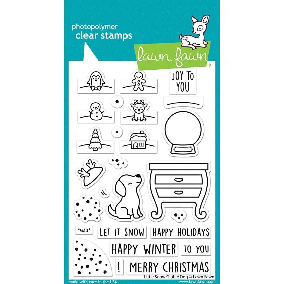 Lawn Fawn Clear Stamps - Little Snow Globe: Dog