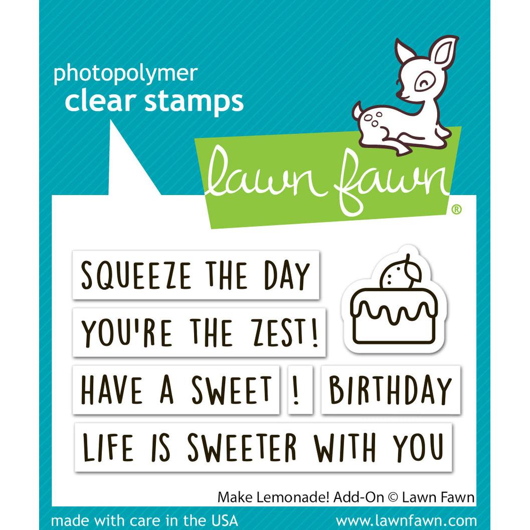 Lawn Fawn Clear Stamps - Make Lemonade! Add-On