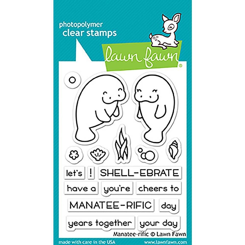 Lawn Fawn Clear Stamps - Manatee-rific