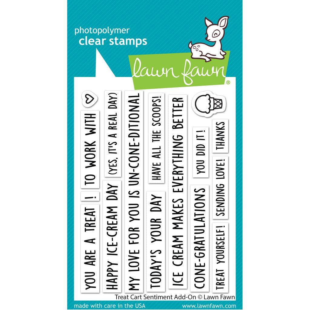 Lawn Fawn Clear Stamps - Treat Cart Sentiment Add-On