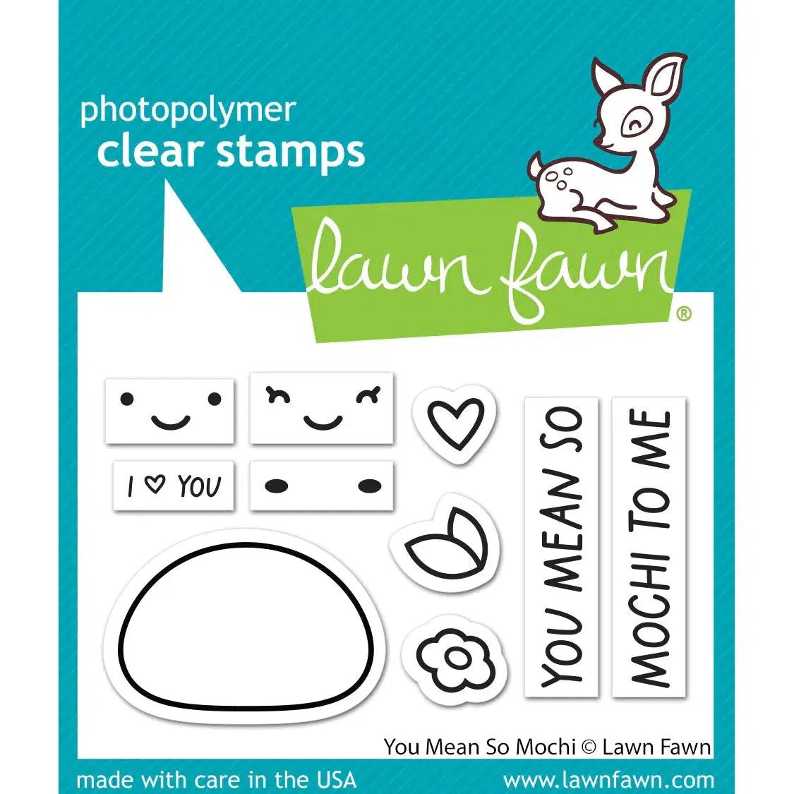 Lawn Fawn Clear Stamps - You Mean So Mochi