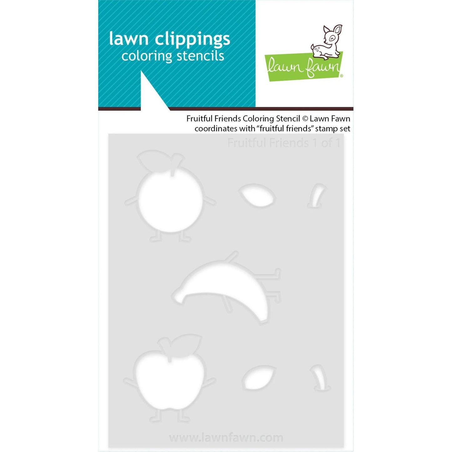 Lawn Fawn Coloring Stencils - Fruitful Friends