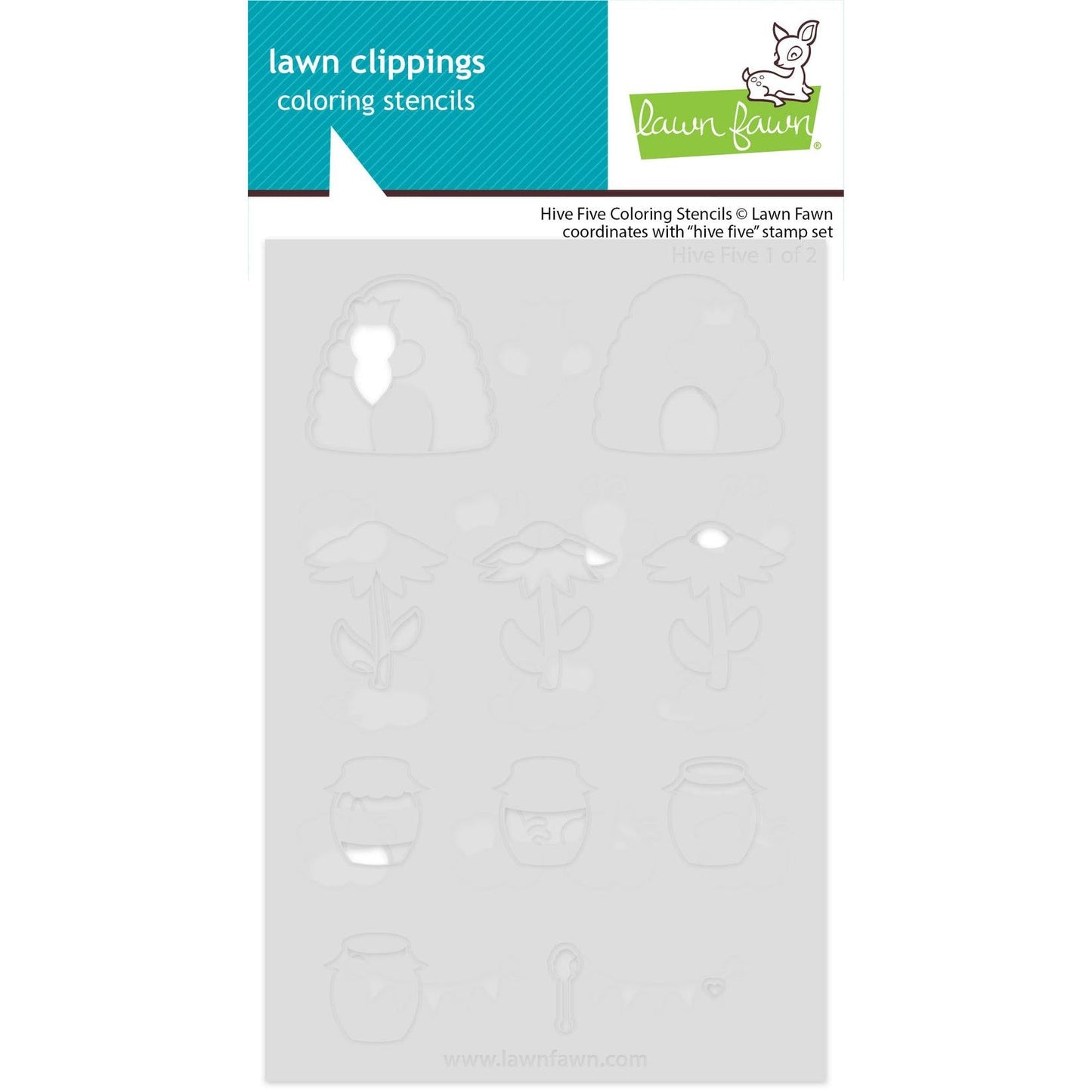 Lawn Fawn Coloring Stencils - Hive Five