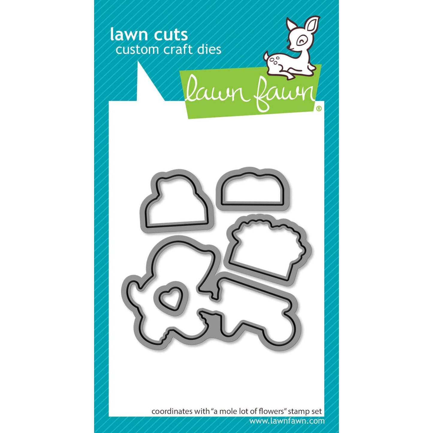 Lawn Fawn Lawn Cuts - A Mole Lot of Flowers