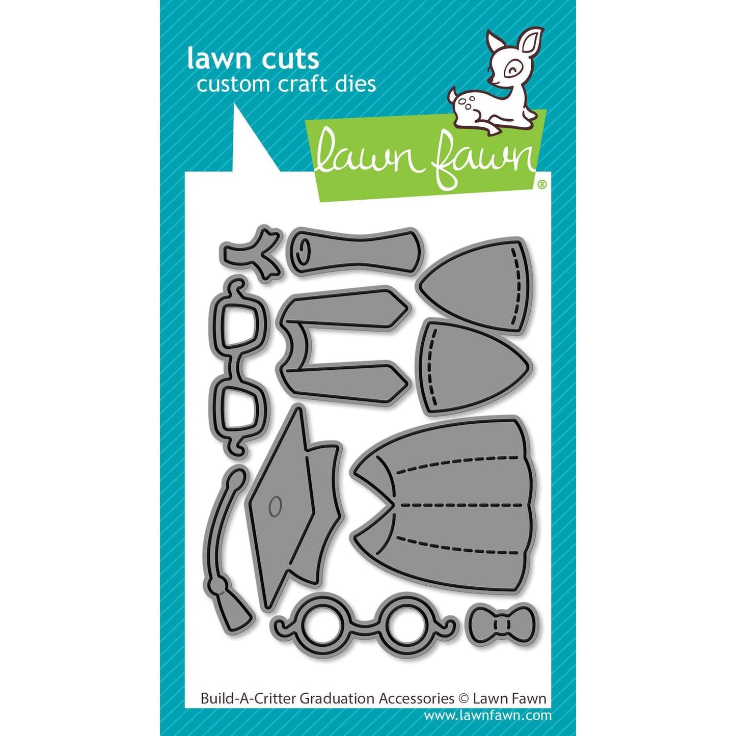 Lawn Fawn Lawn Cuts - Build-A-Critter Graduation Accessories