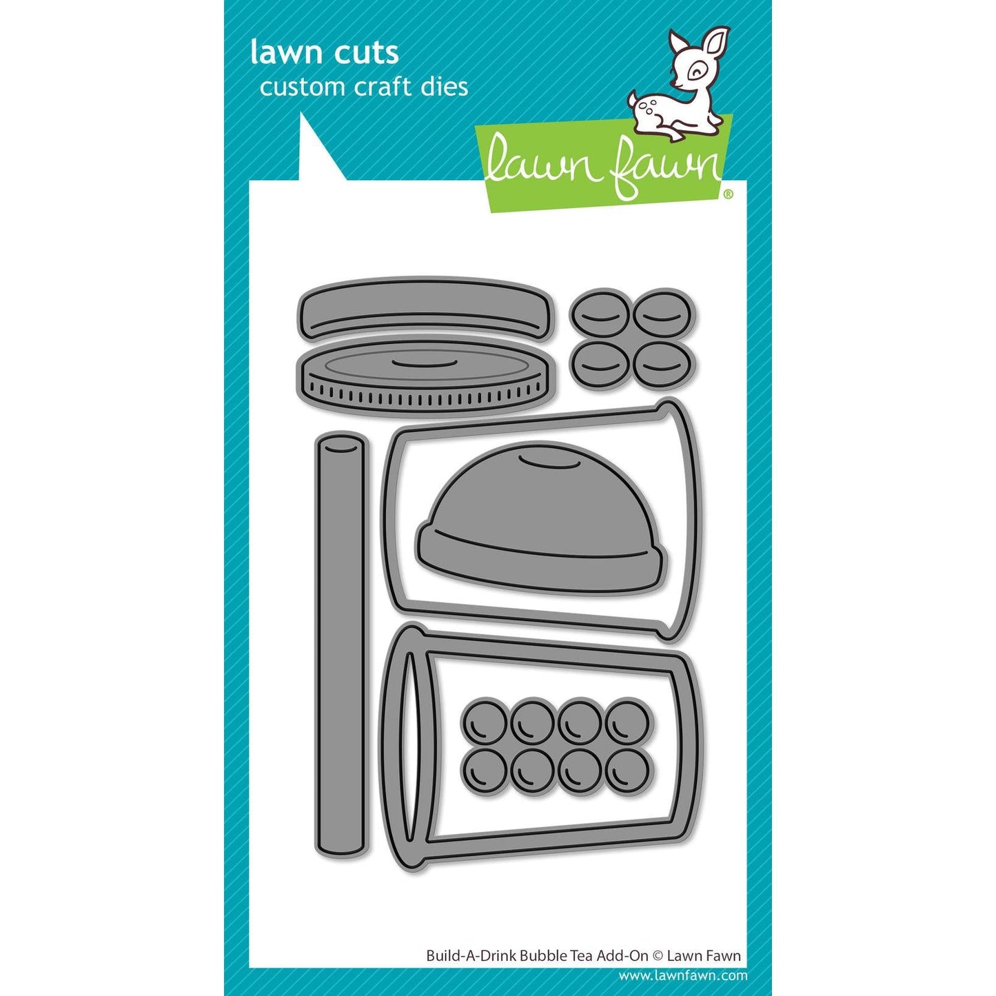 Lawn Fawn Lawn Cuts - Build-A-Drink Bubble Tea Add-On
