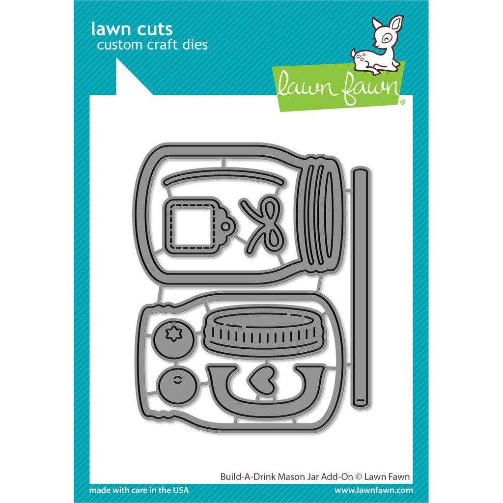 Lawn Fawn Lawn Cuts - Build-A-Drink Mason Jar Add-On