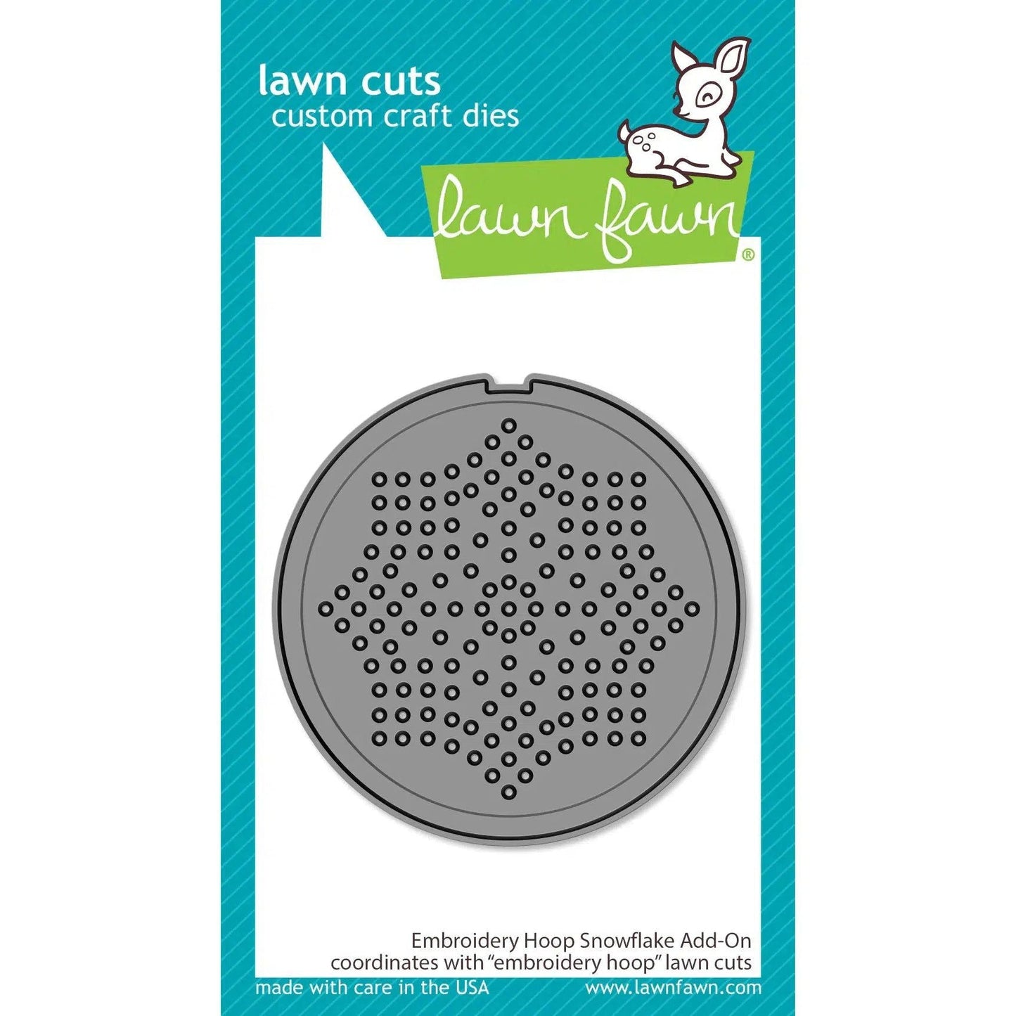 Lawn Fawn Lawn Cuts - Embroidery Hoop Snowflake Add-On