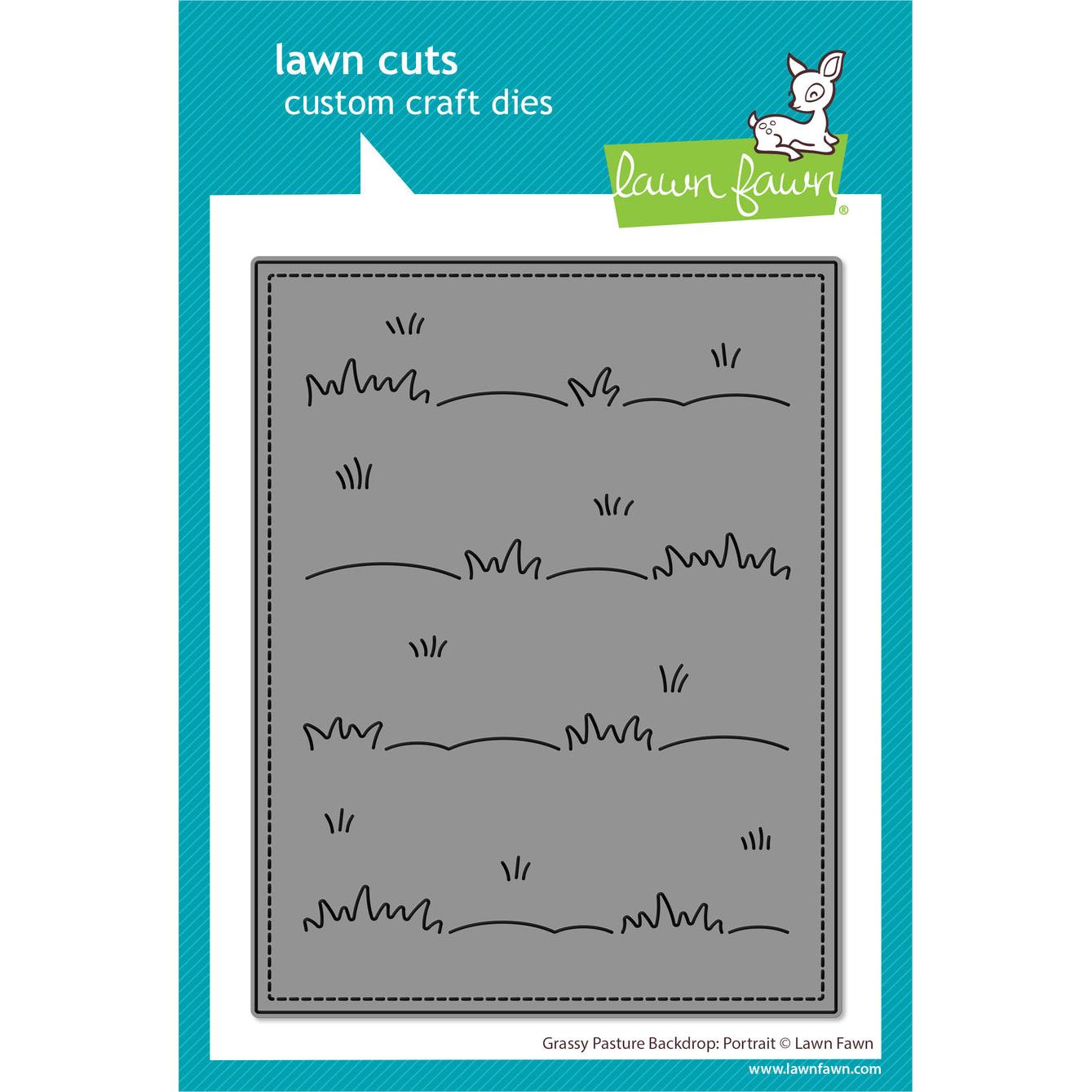 Lawn Fawn Lawn Cuts - Grassy Pasture Backdrop: Portrait