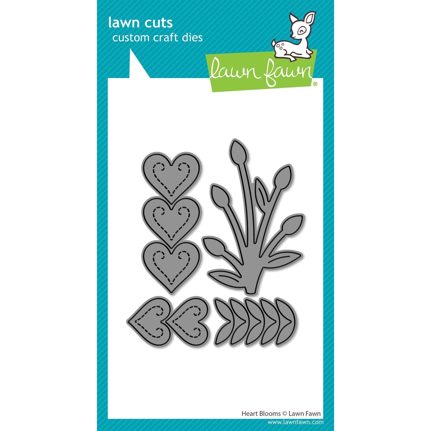 Lawn Fawn Lawn Cuts - Heart Blooms