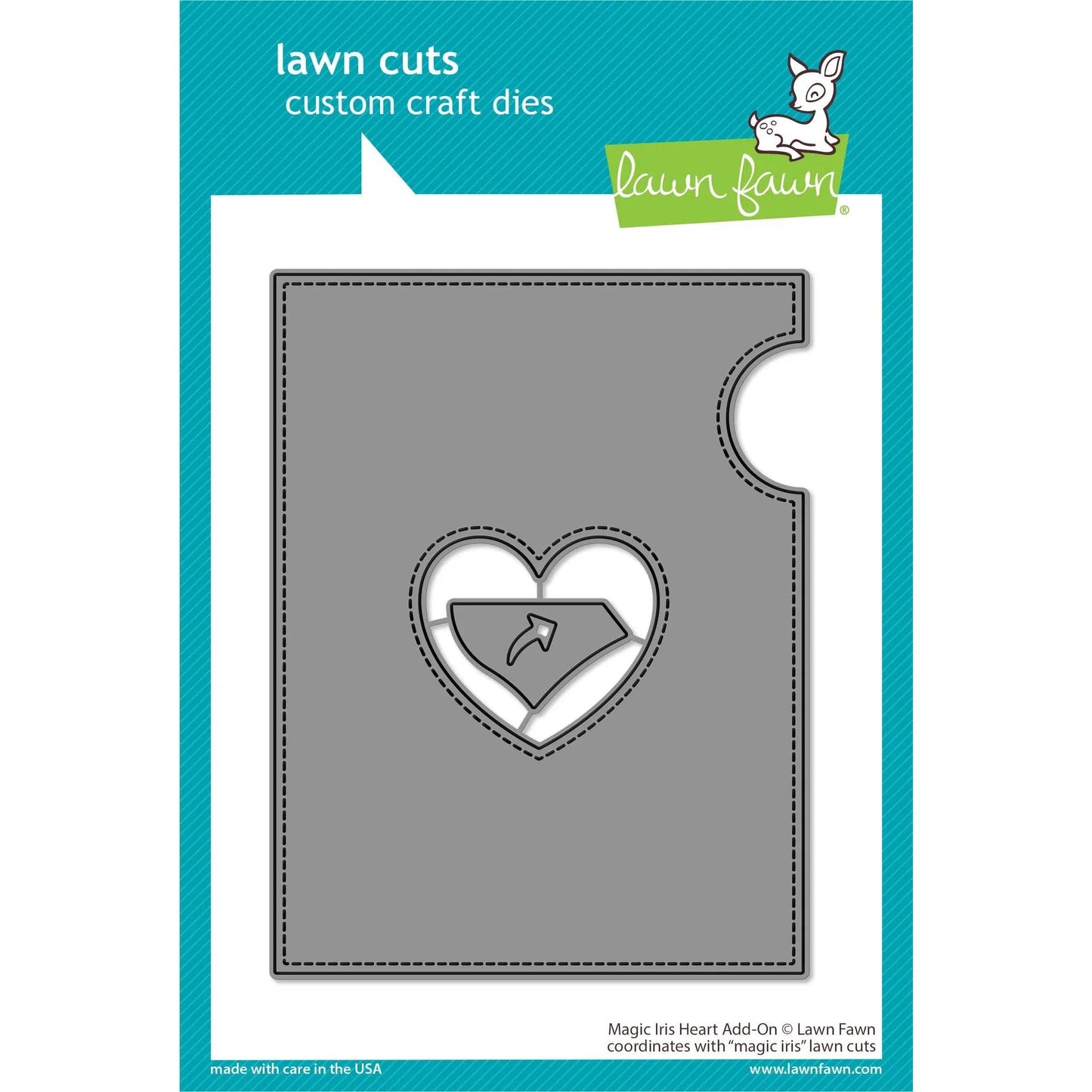 Lawn Fawn Lawn Cuts - Magic Iris Heart Add-On