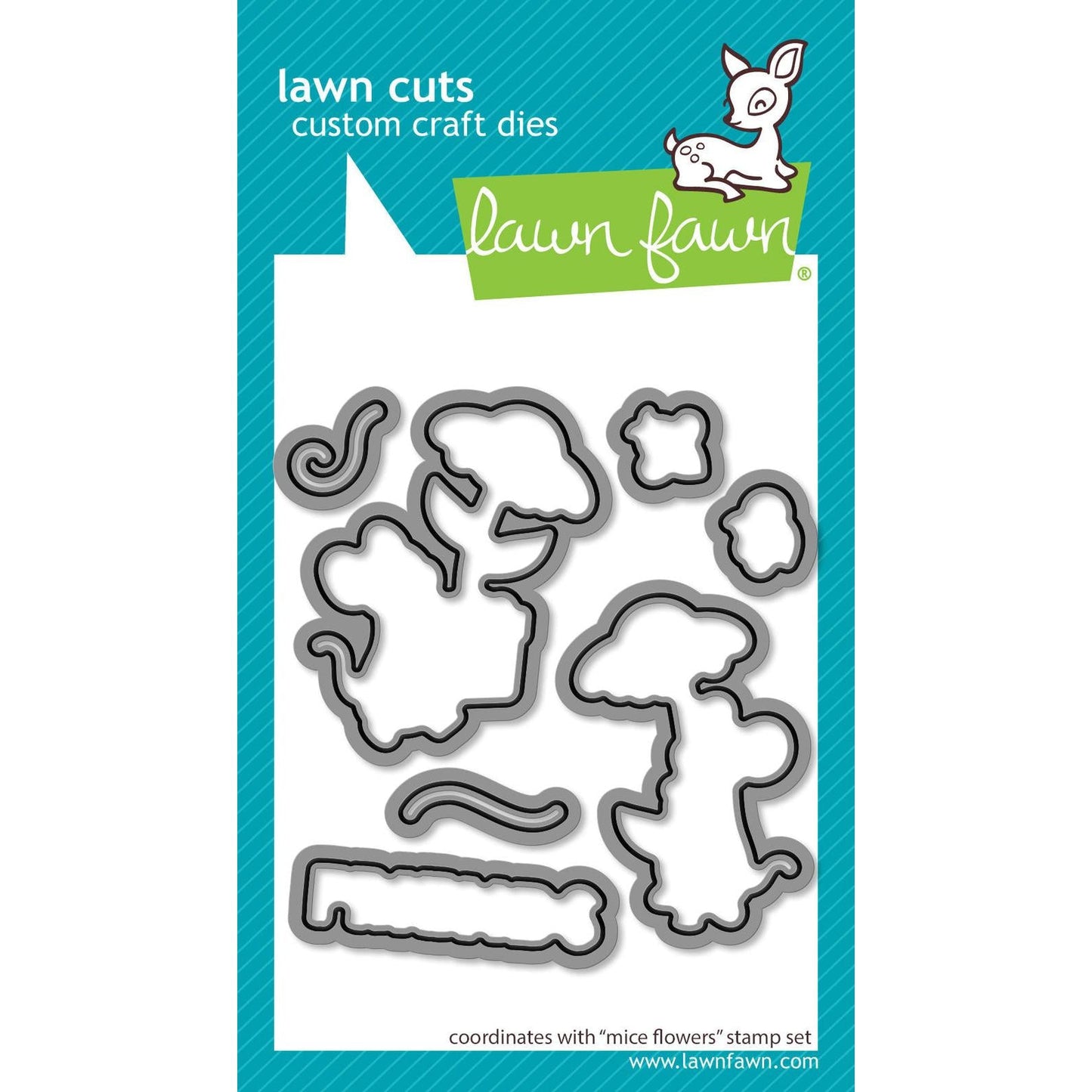 Lawn Fawn Lawn Cuts - Mice Flowers