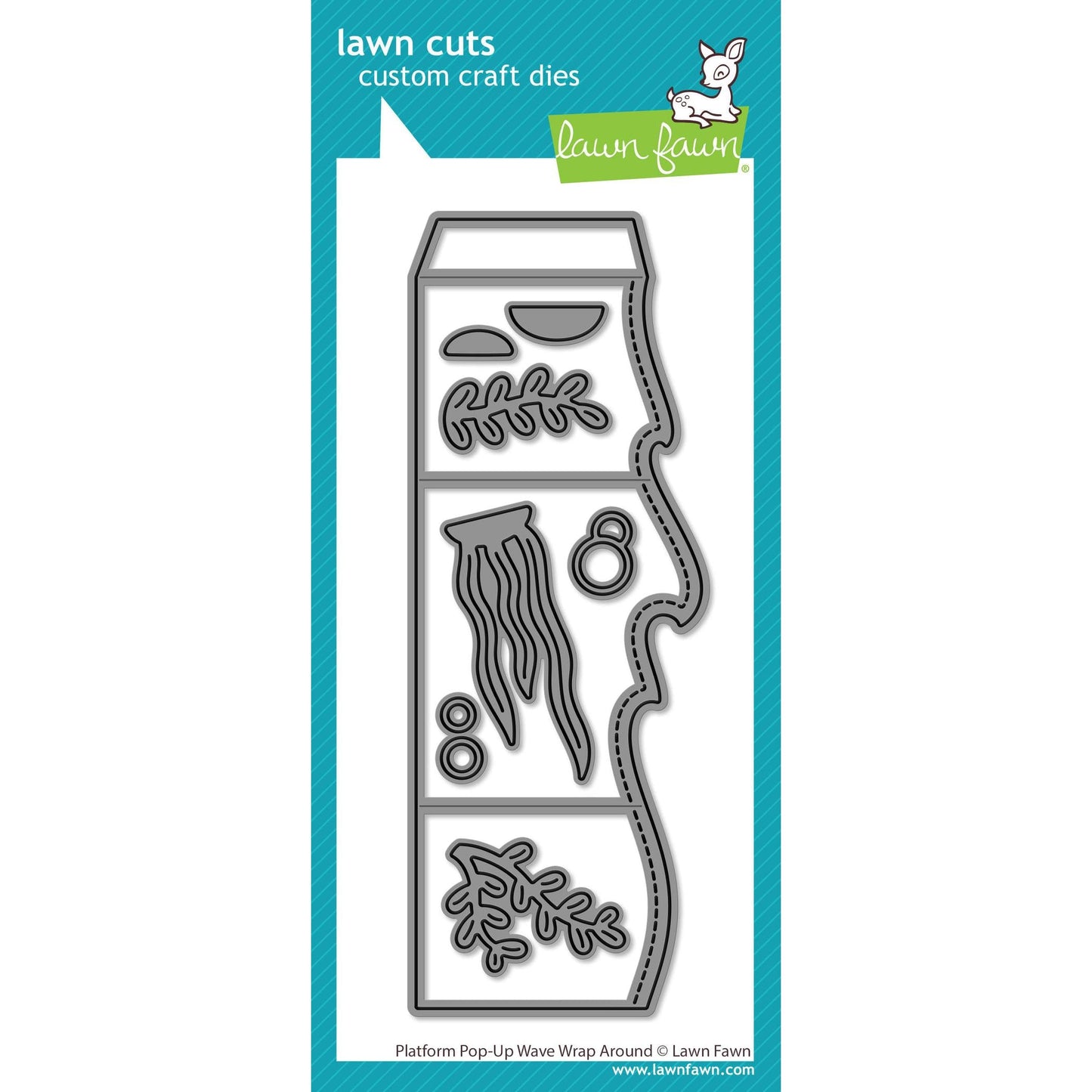Lawn Fawn Lawn Cuts - Platform Pop-Up Wave Wrap Around