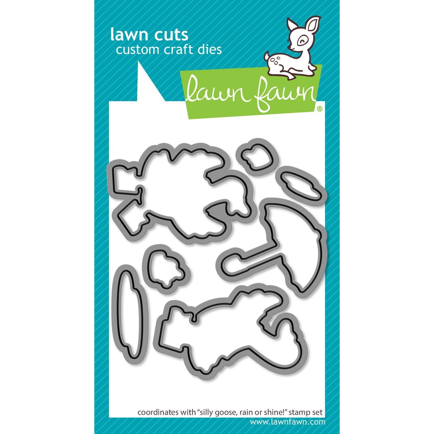 Lawn Fawn Lawn Cuts - Silly Goose, Rain Or Shine!