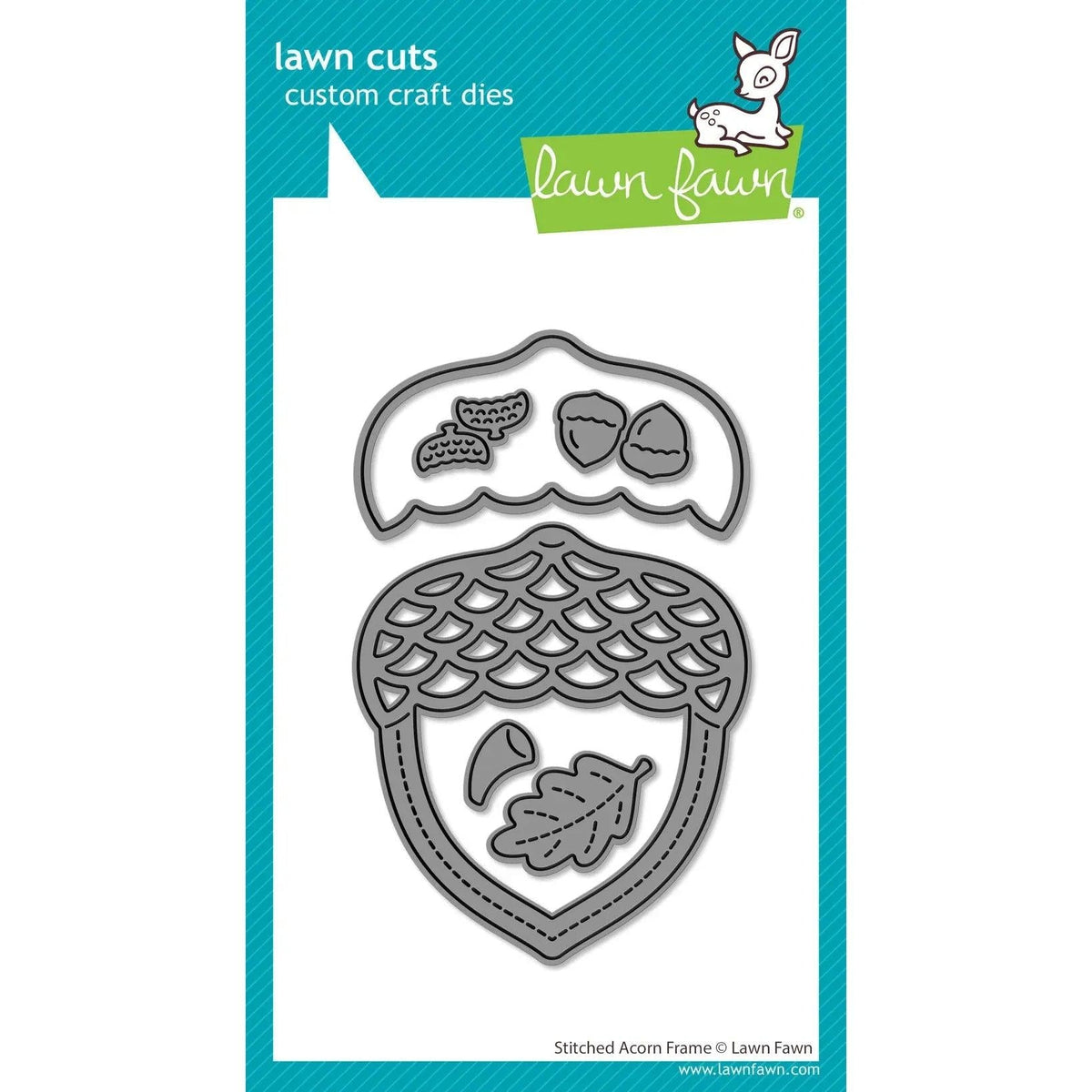 Lawn Fawn Lawn Cuts - Stitched Acorn Frame