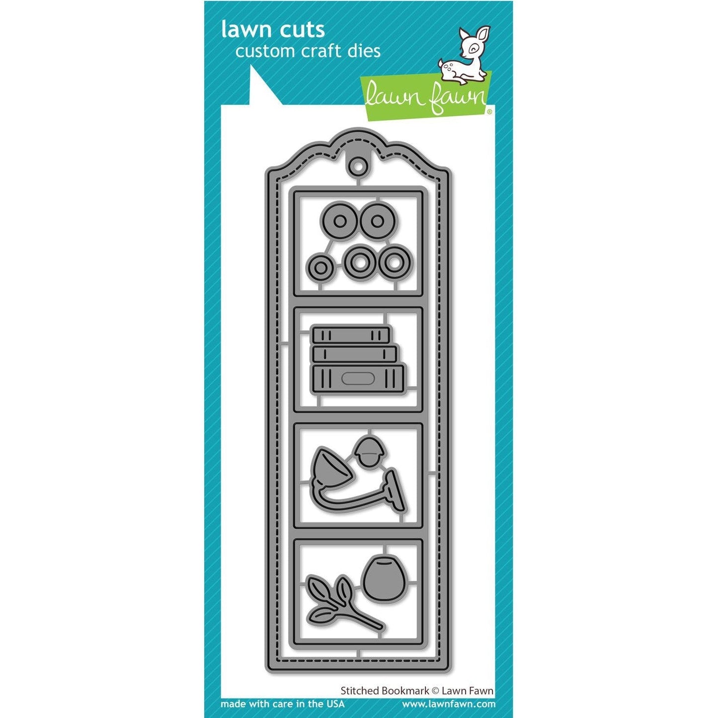 Lawn Fawn Lawn Cuts - Stitched Bookmark
