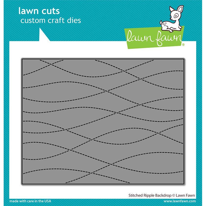 Lawn Fawn Lawn Cuts - Stitched Ripple Backdrop