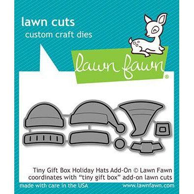 Lawn Fawn Lawn Cuts - Tiny Gift Box Holiday Hats Add-On