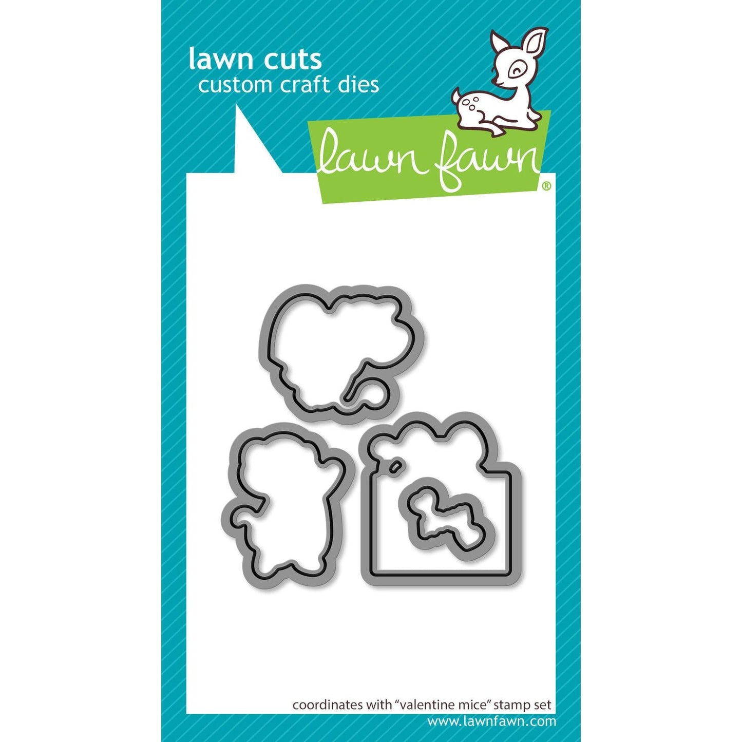 Lawn Fawn Lawn Cuts - Valentine Mice