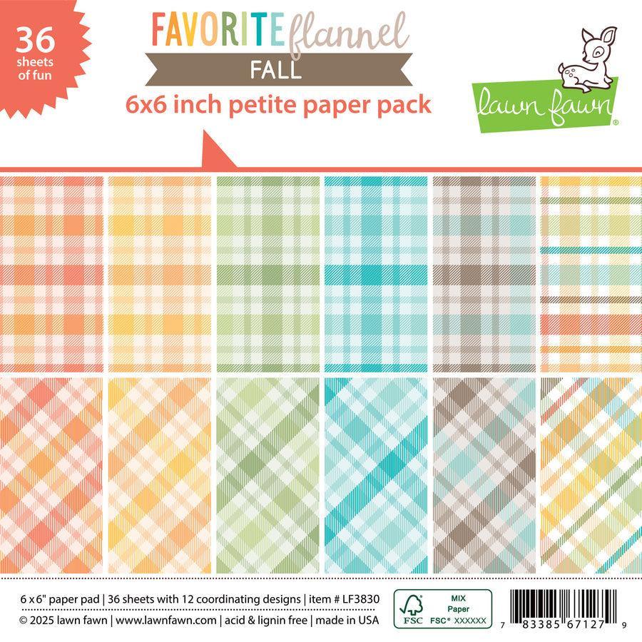 Lawn Fawn Petite Paper Pack - Favorite Flannel Fall