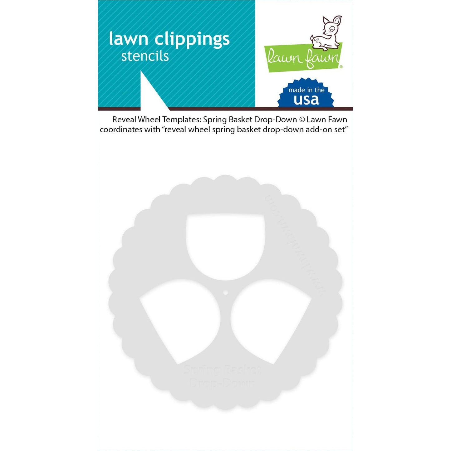 Lawn Fawn Reveal Wheel Templates: Spring Basket Drop-Down