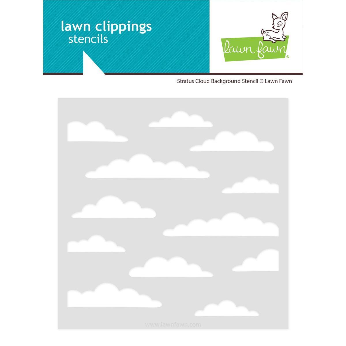 Lawn Fawn Stencils - Stratus Cloud Background