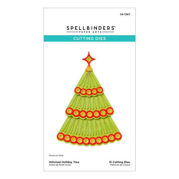 Spellbinders Dies - Stitched Holiday Tree