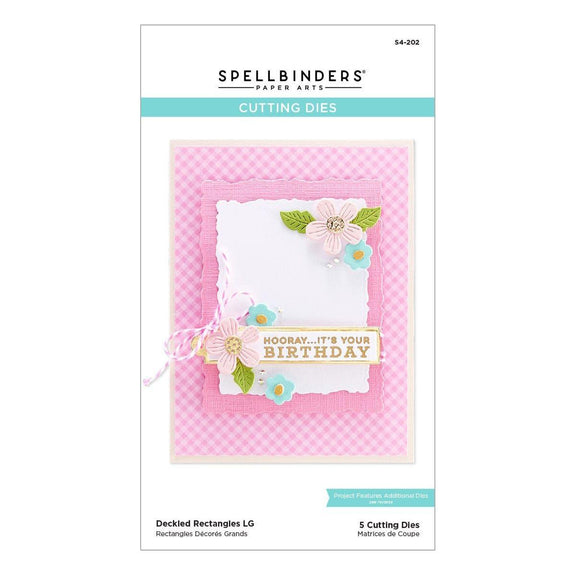 Spellbinders Dies - Large Deckled Rectangles