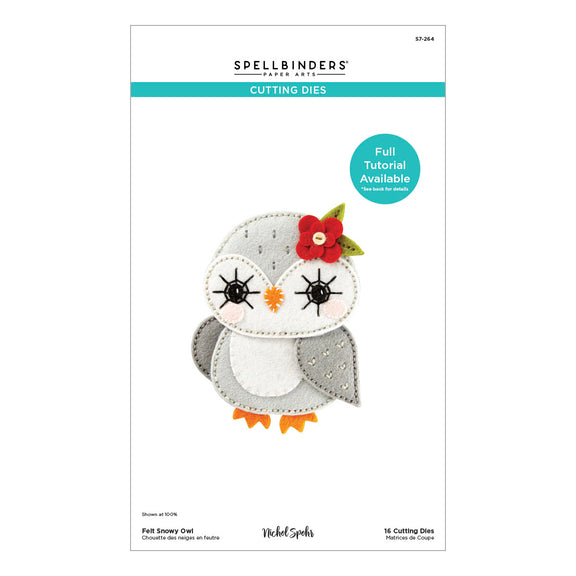 Spellbinders Dies - Felt Snowy Owl