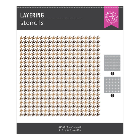 Hero Arts Stencils - Houndstooth
