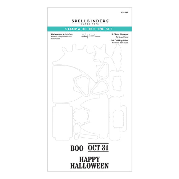 Spellbinders Clear Stamps & Dies - Halloween Add-Ons