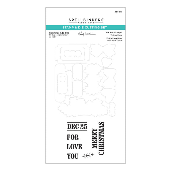 Spellbinders Clear Stamps & Dies - Christmas Add-Ons